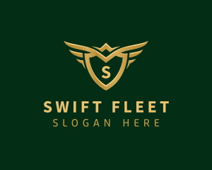 Security Shield Wings logo design