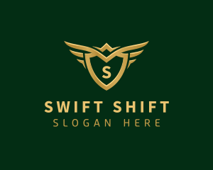 Security Shield Wings logo design