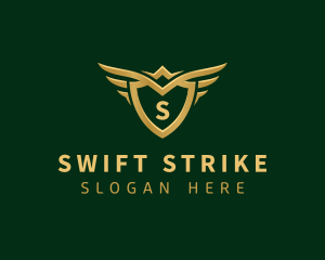 Security Shield Wings logo design