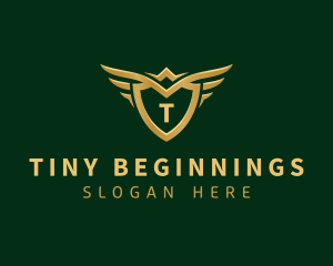 Security Shield Wings logo design