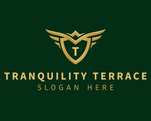 Security Shield Wings logo design