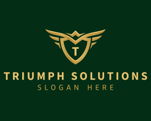 Security Shield Wings logo design