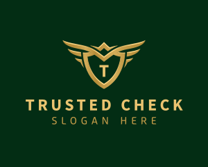 Security Shield Wings logo design