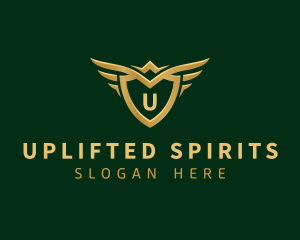 Security Shield Wings logo design