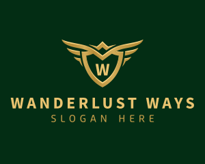 Security Shield Wings logo design