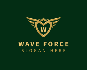 Security Shield Wings logo design