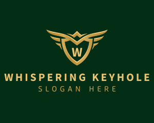 Security Shield Wings logo design