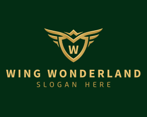 Security Shield Wings logo design