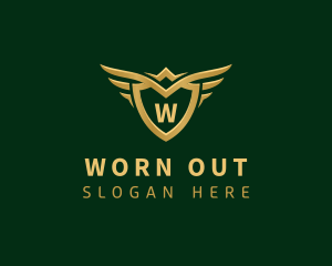 Security Shield Wings logo design