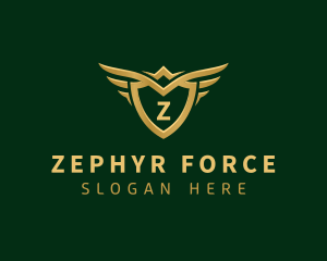 Security Shield Wings logo design