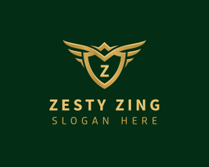 Security Shield Wings logo design