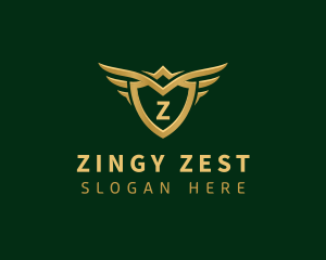 Security Shield Wings logo design