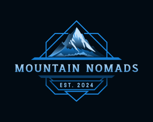 Mountain Peak Hiking logo design