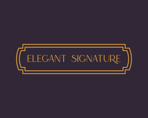 Elegant Modern Label logo design