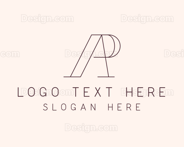 Generic Letter AP Monogram Logo