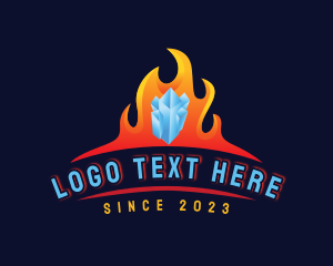  Fire Ice Heating Cooling logo