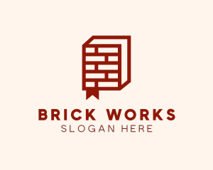 Brick Book Learning logo design