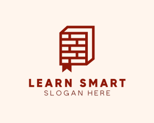 Brick Book Learning logo design