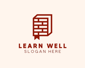 Brick Book Learning logo design