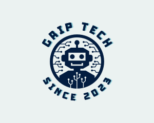 Tech Robot Circuit logo design