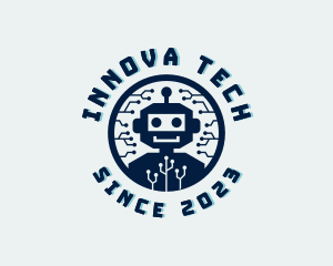 Tech Robot Circuit logo design