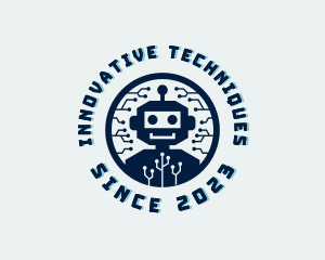 Tech Robot Circuit logo design