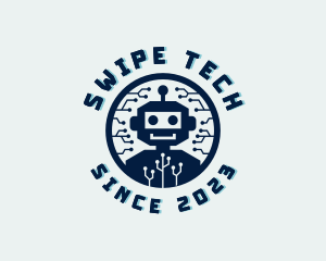 Tech Robot Circuit logo design