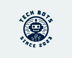 Tech Robot Circuit logo design