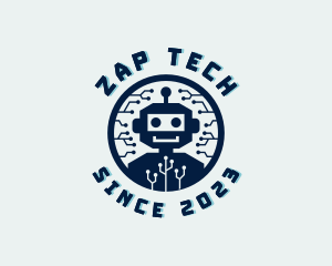 Tech Robot Circuit logo design