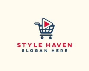 Multimedia Shopping Cart logo design