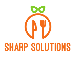 Orange Knife & Fork logo