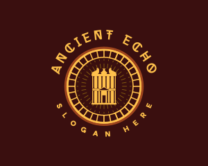 Ancient Ruin Building logo design