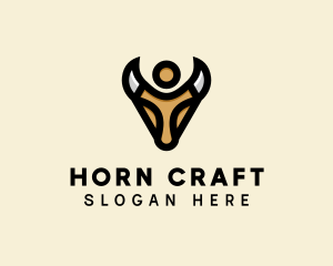 Wild Bull Horns  logo design