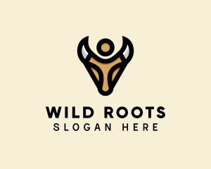 Wild Bull Horns  logo design