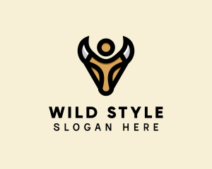 Wild Bull Horns  logo design