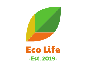 Eco Leaf Nature logo design