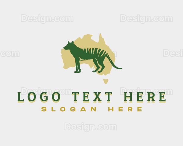 Australian Animal Thylacine Logo