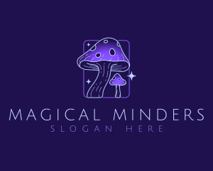 Natural Mushroom Fungus logo design