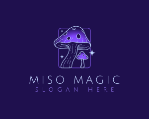 Natural Mushroom Fungus logo design