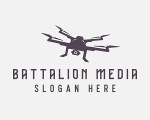 Drone Flying Lens logo design