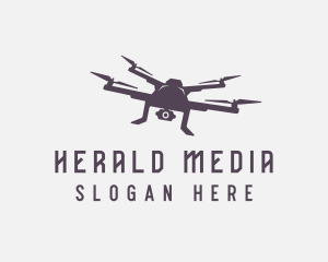 Media Flying Lens logo design