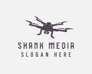 Drone Flying Lens logo design