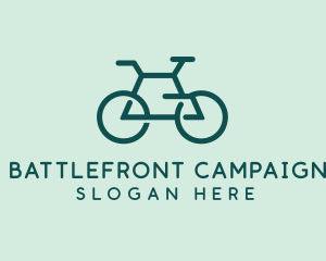 Geometric Cycling Bike logo design