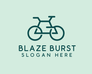 Geometric Cycling Bike logo design