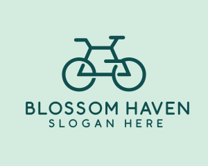 Geometric Cycling Bike logo design