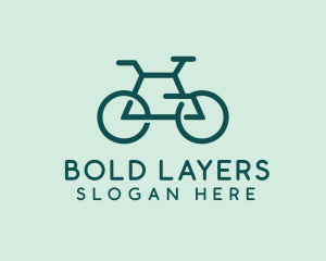 Geometric Cycling Bike logo design