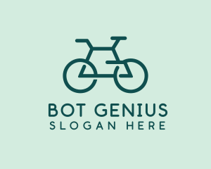 Geometric Cycling Bike logo design