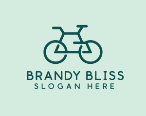 Geometric Cycling Bike logo design