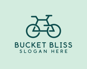 Geometric Cycling Bike logo design