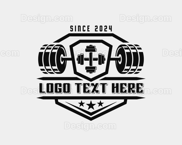 Dumbbell Weightlifting Workout Logo